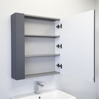 Зеркало-шкаф Comforty Лима 00-00004891 70 см Антрацит